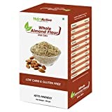NutroActive Whole Almond Flour with Skin, Badam Powder Keto Friendly 200 gm